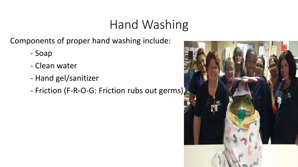 hand washing