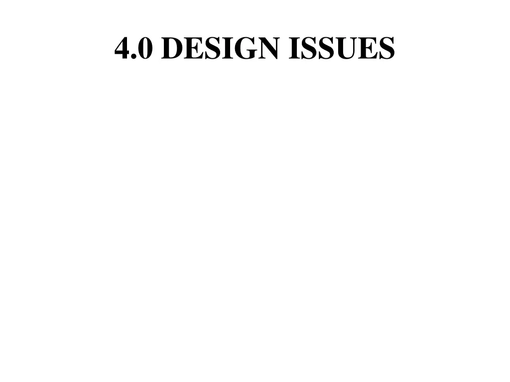 4 0 design issues