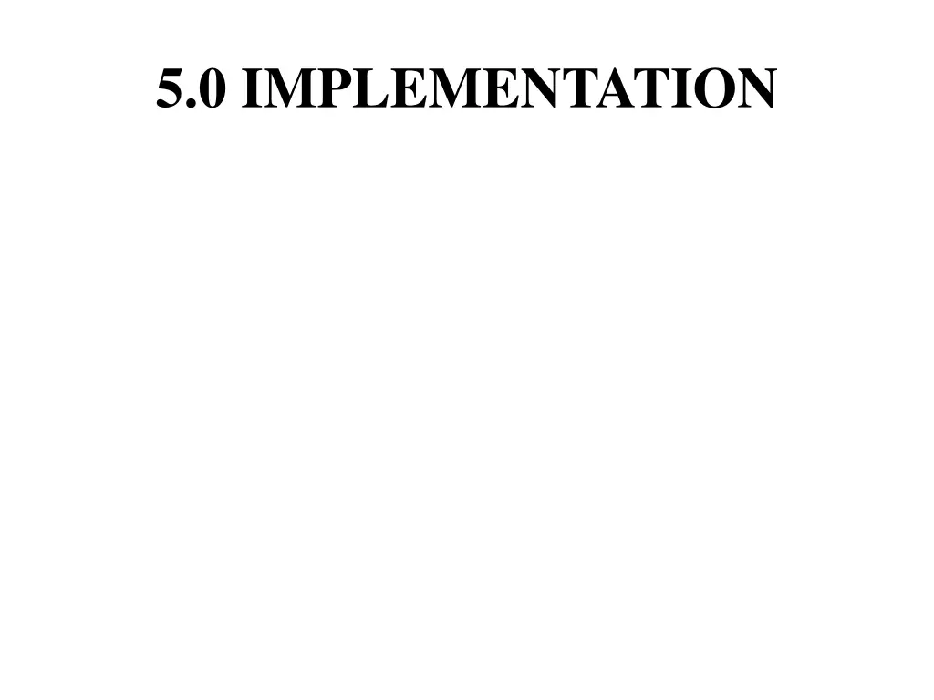 5 0 implementation