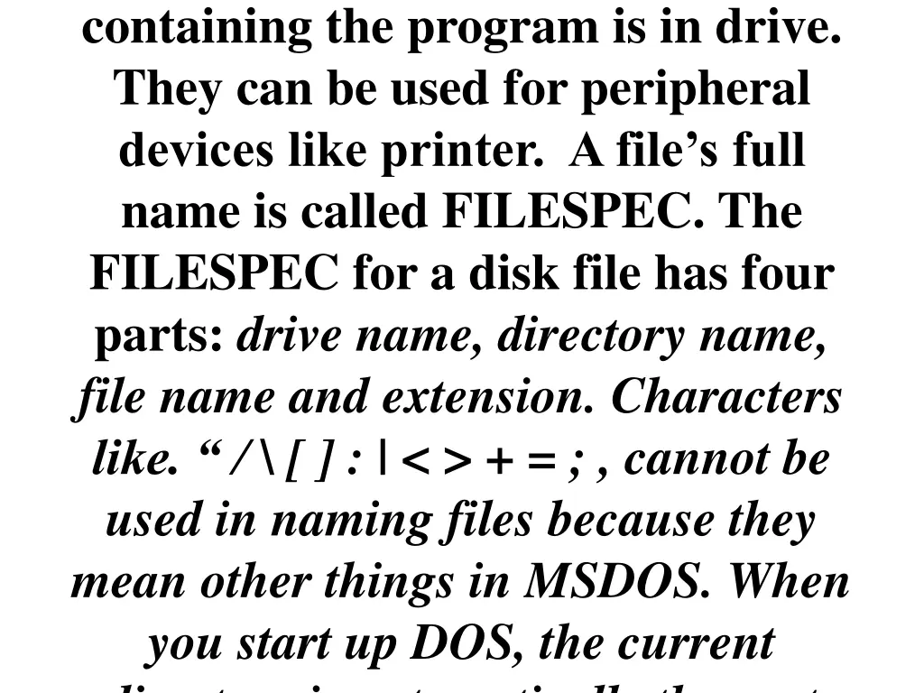 containing the program is in drive they