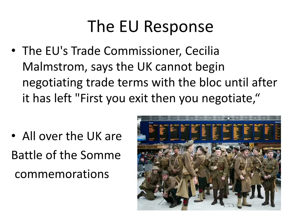 the eu response