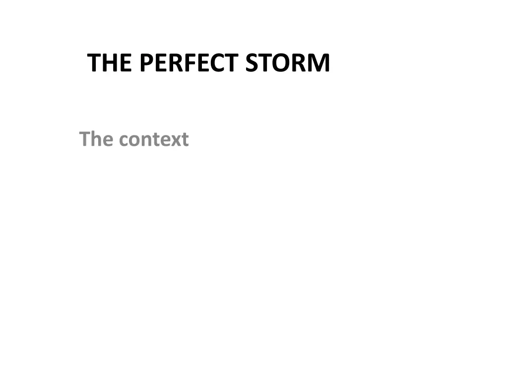 the perfect storm