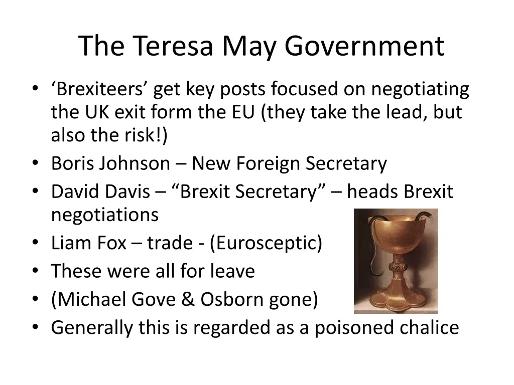 the teresa may government