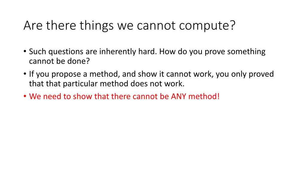 are there things we cannot compute 3