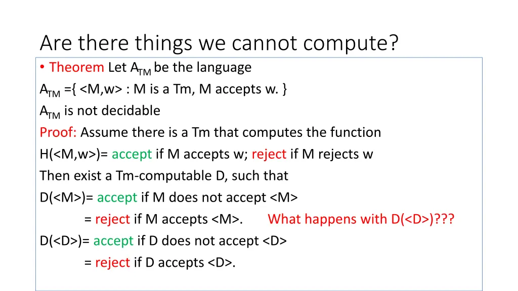 are there things we cannot compute theorem 3