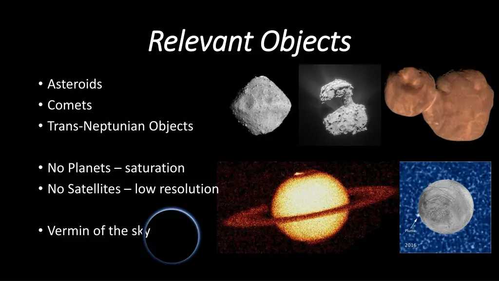 relevant objects relevant objects