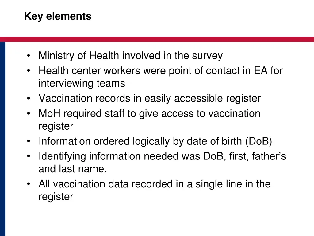 key elements