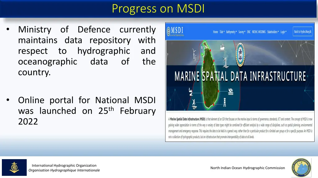 progress on msdi