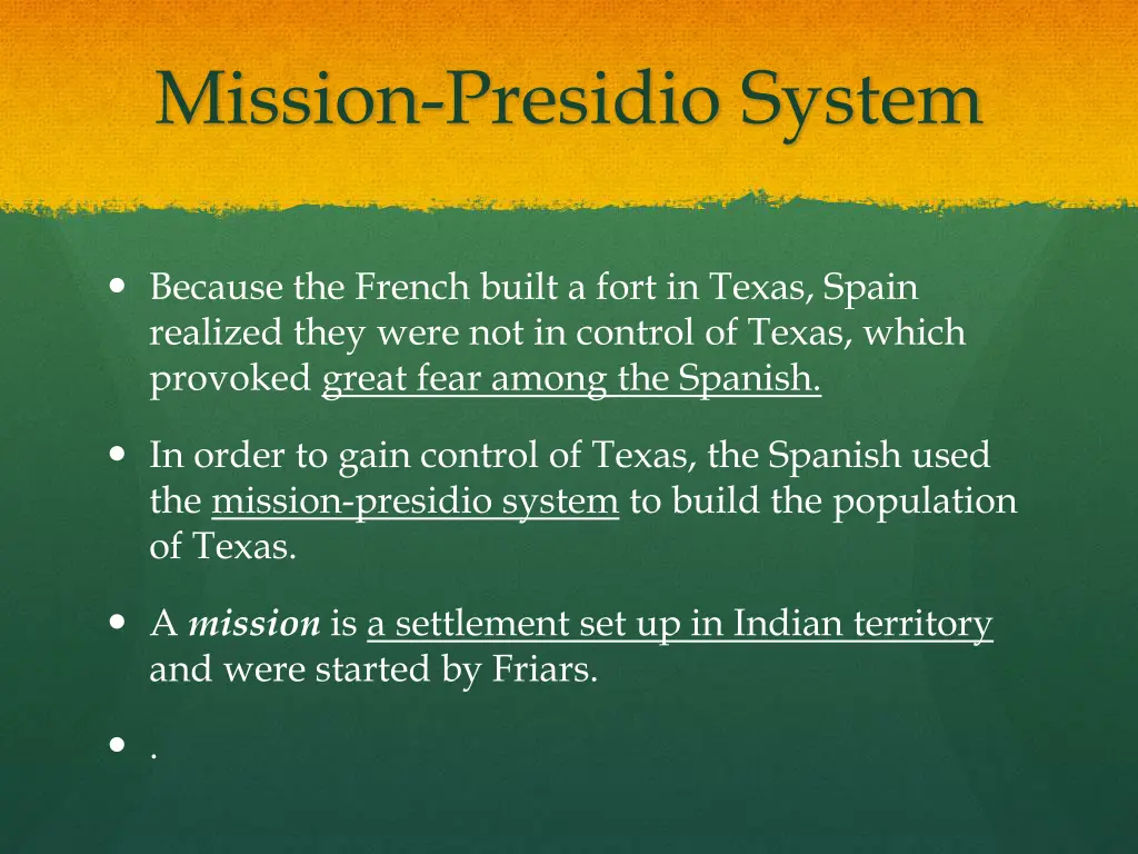 mission presidio system