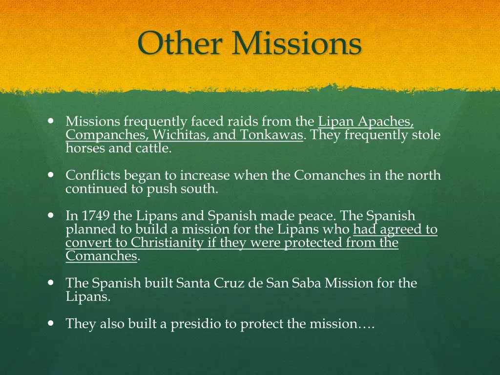 other missions