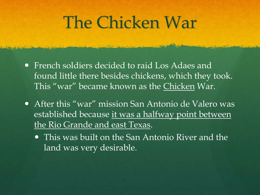 the chicken war