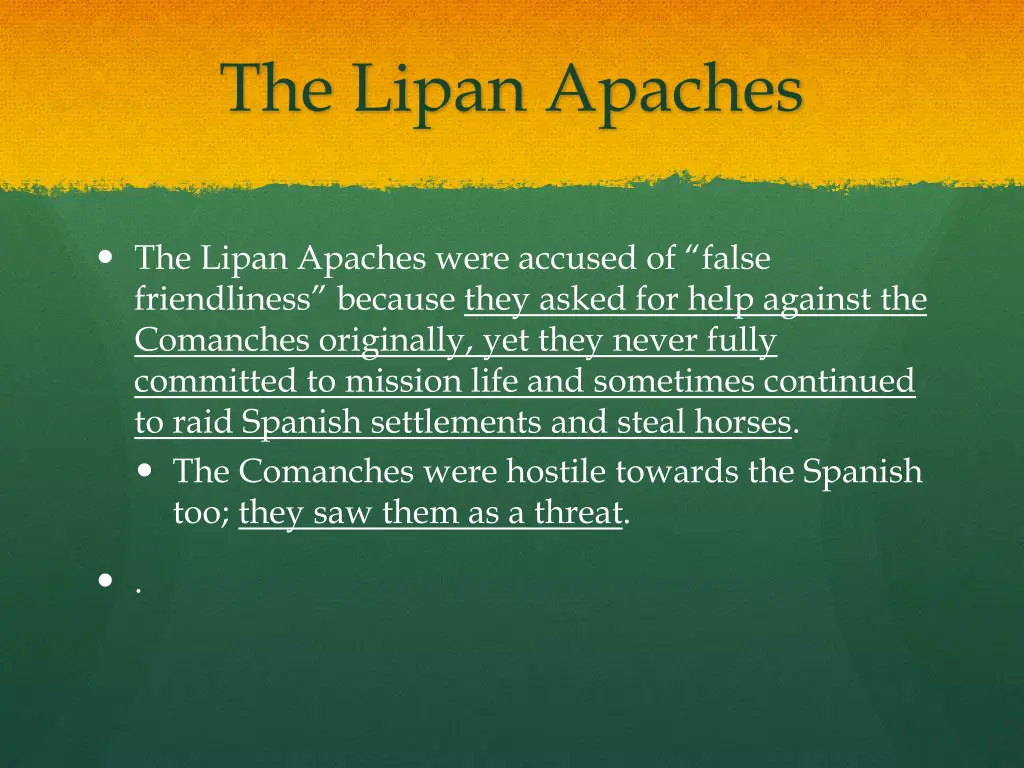 the lipan apaches