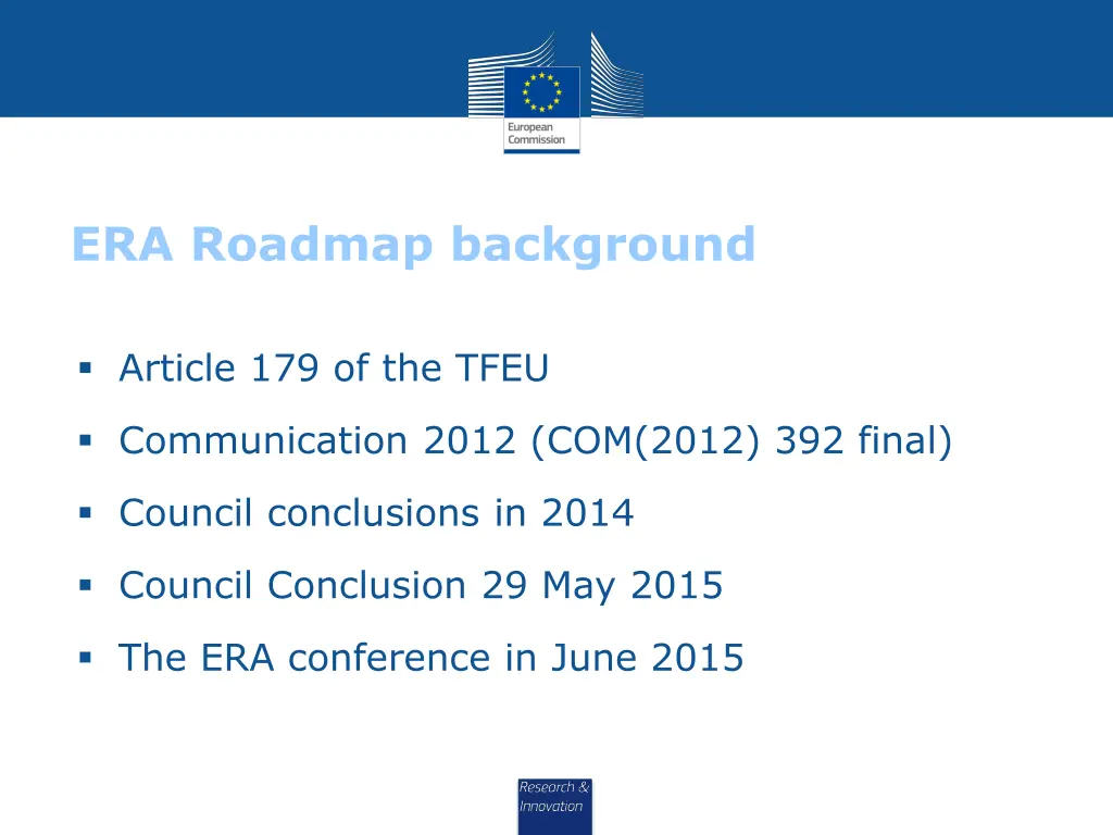 era roadmap background