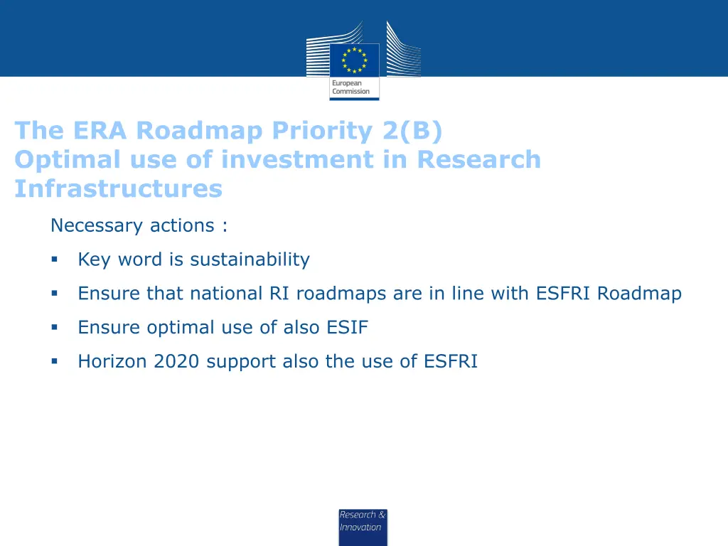 the era roadmap priority 2 b optimal