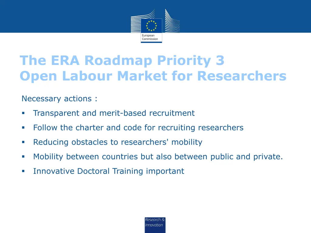 the era roadmap priority 3 open labour market