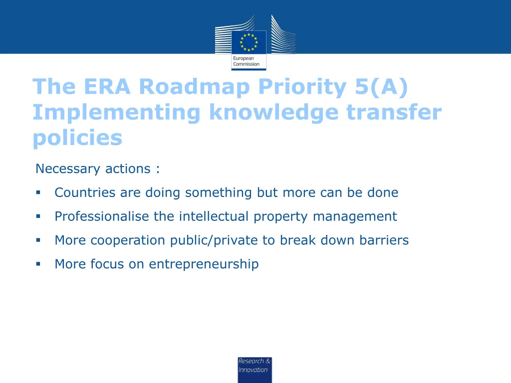 the era roadmap priority 5 a implementing