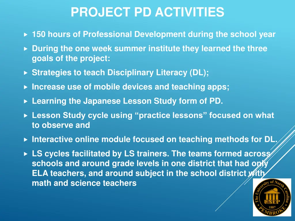 project pd activities