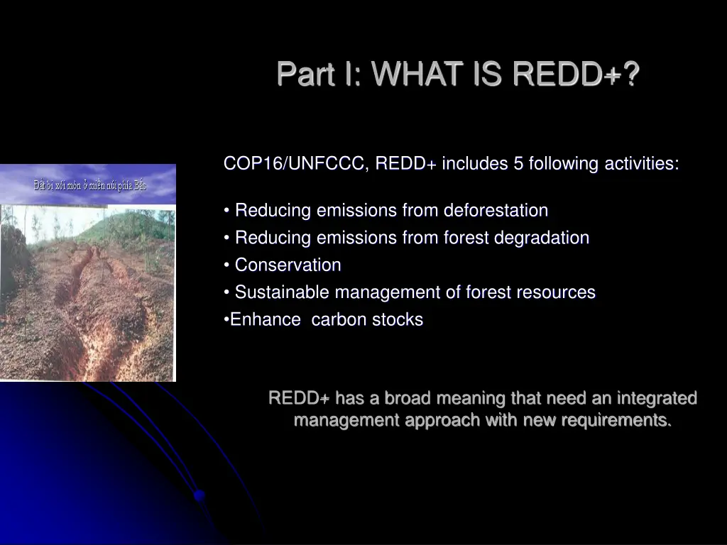 part i what is redd