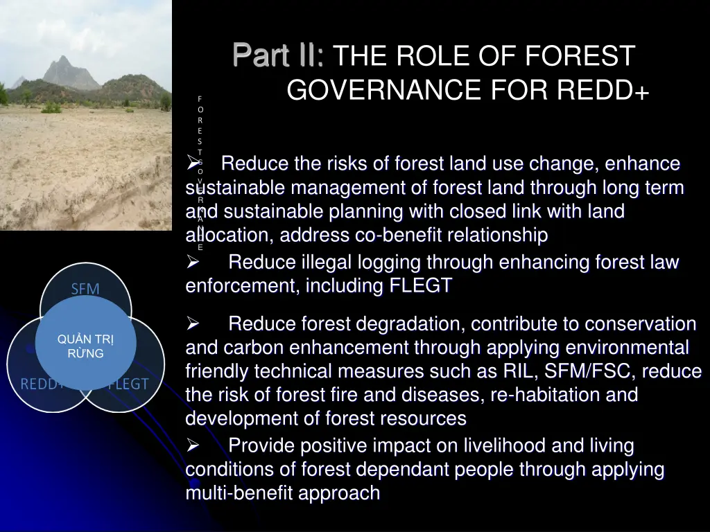 part ii the role of forest governance for redd