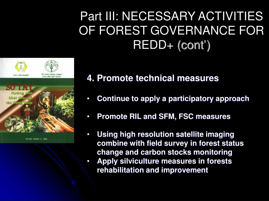 part iii necessary activities of forest 4