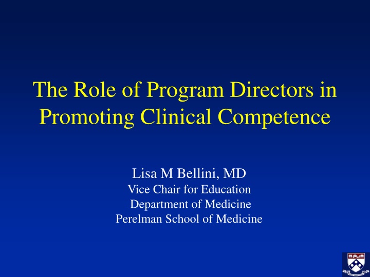 the role of program directors in promoting