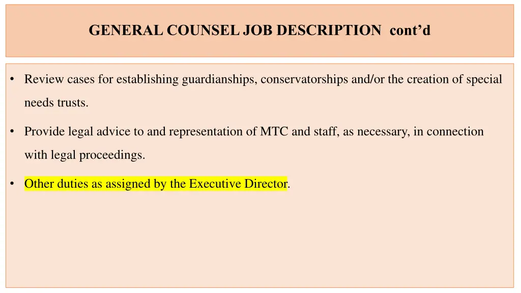 general counsel job description cont d 4