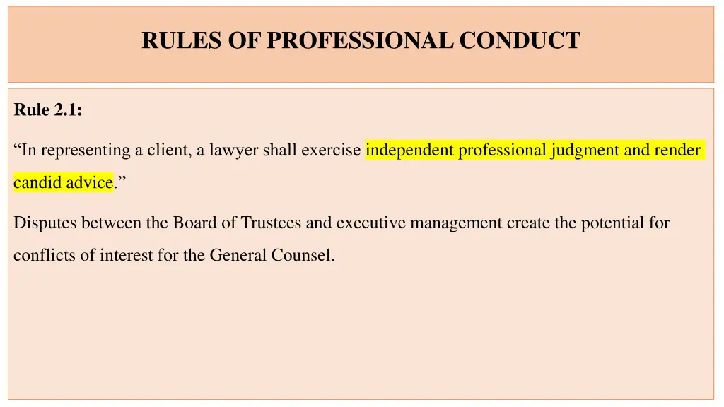 rules of professional conduct 2