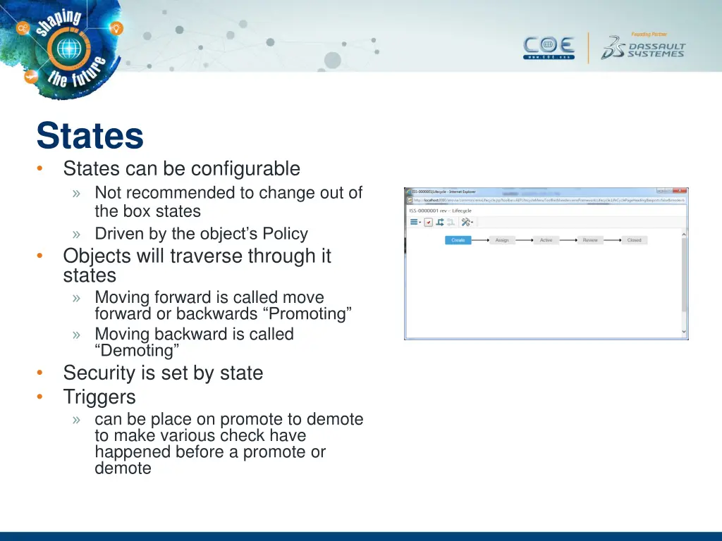 states states can be configurable not recommended