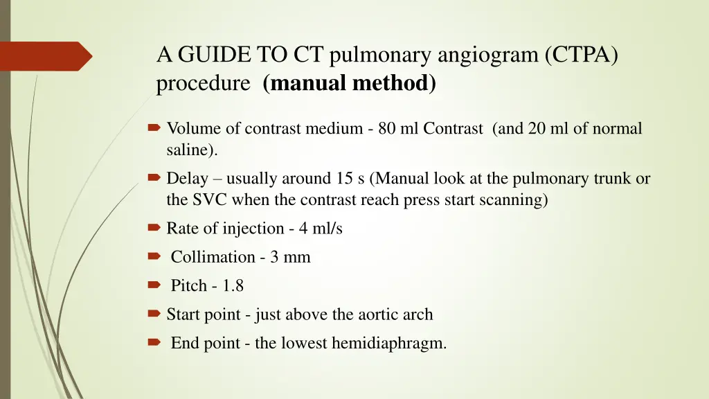 a guide to ct pulmonary angiogram ctpa procedure