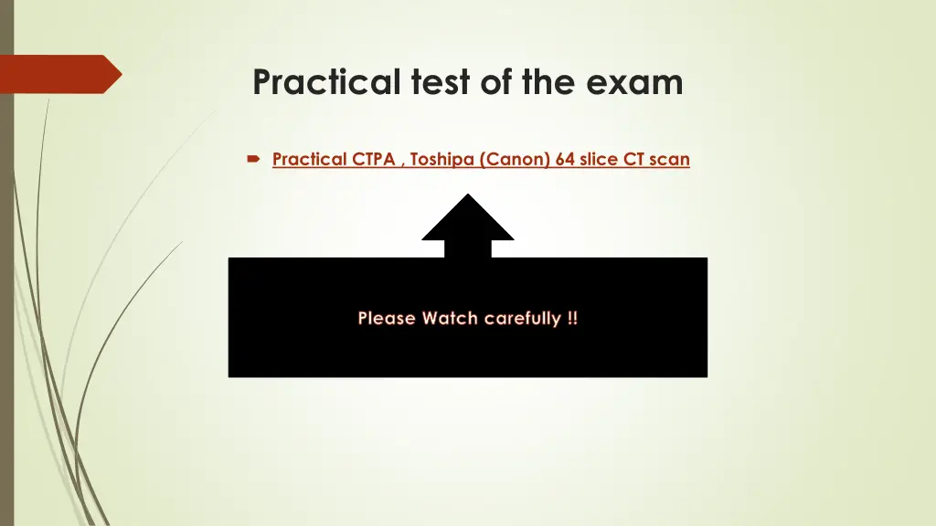 practical test of the exam