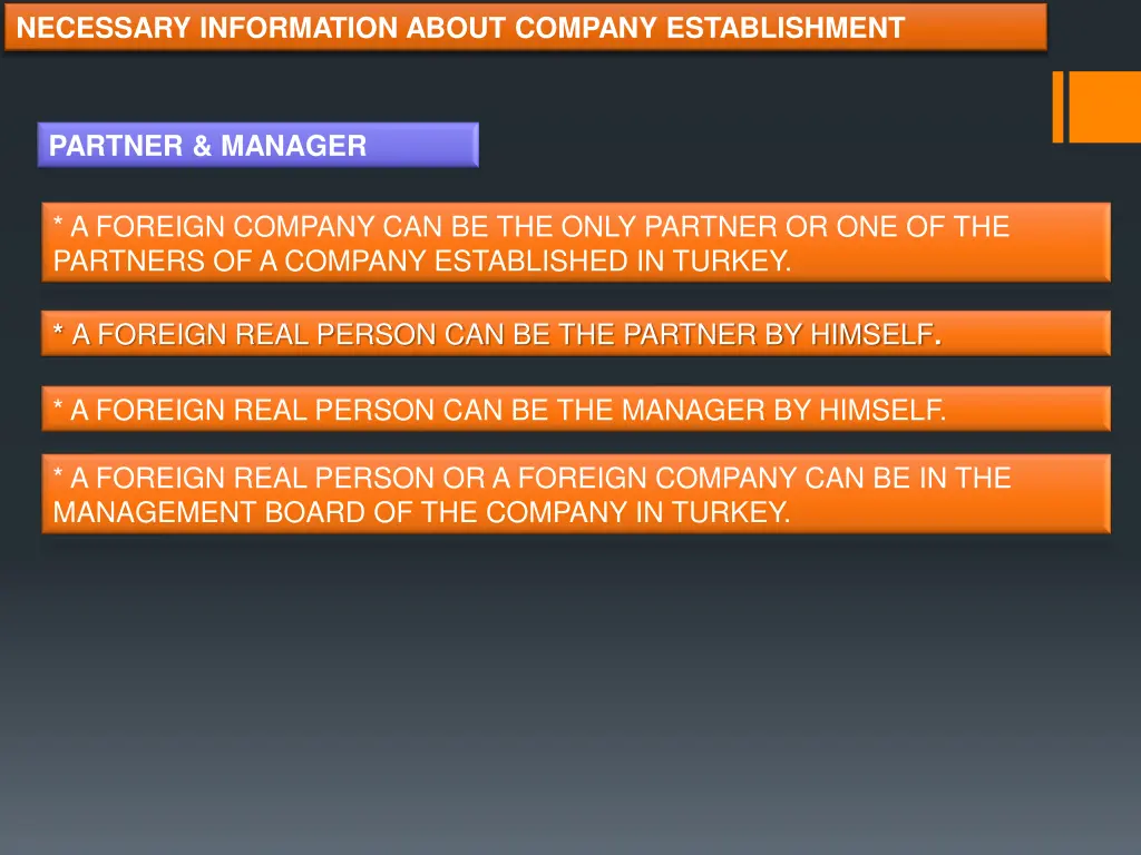 necessary information about company establishment 1