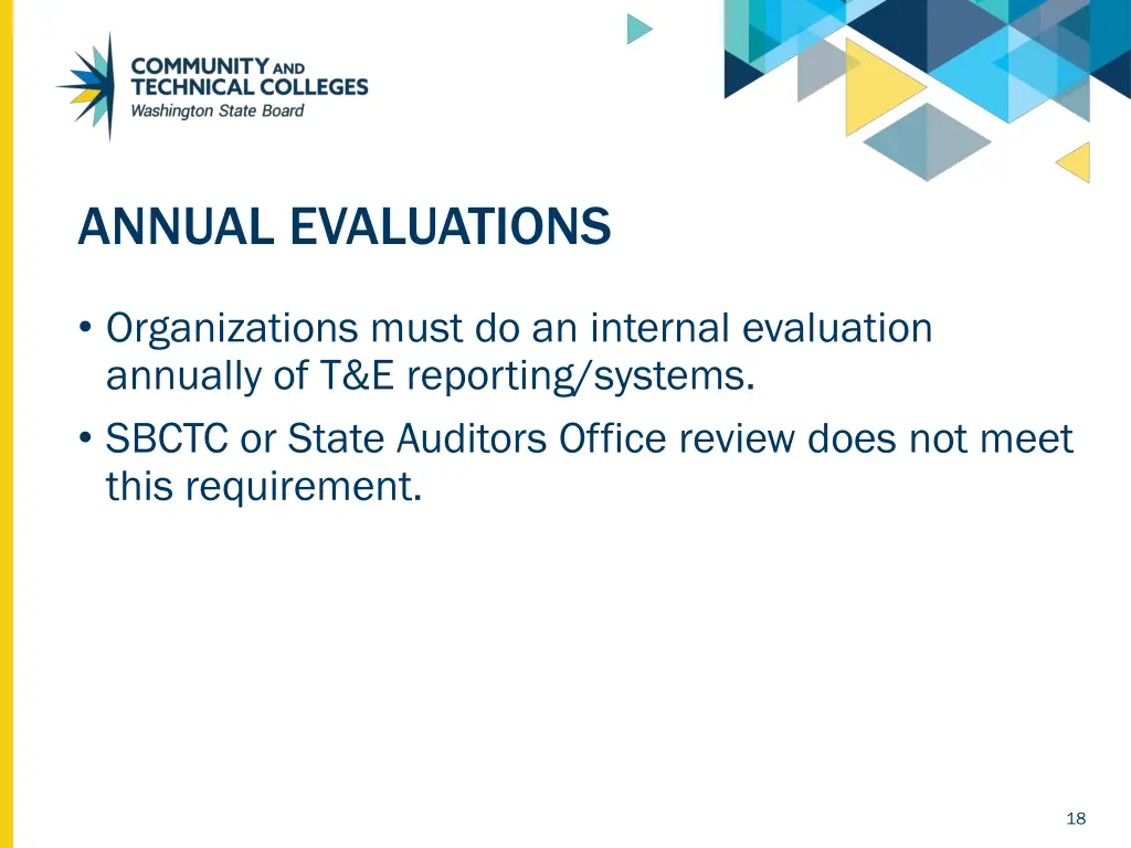 annual evaluations