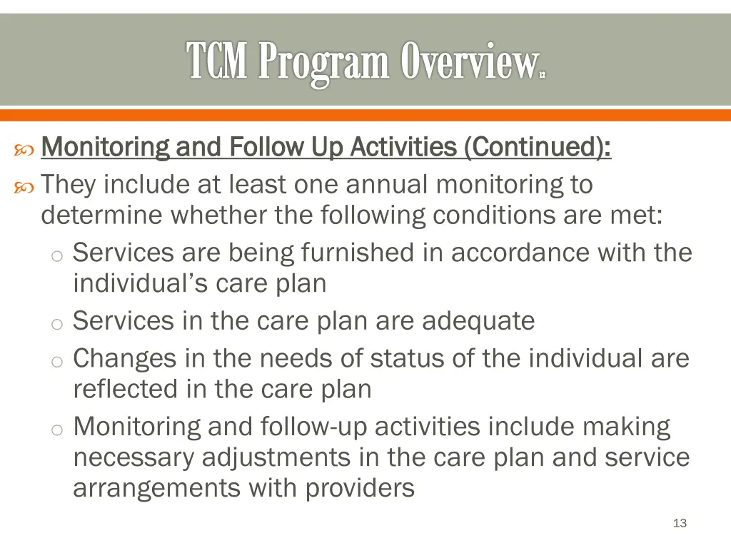 tcm program overview 12