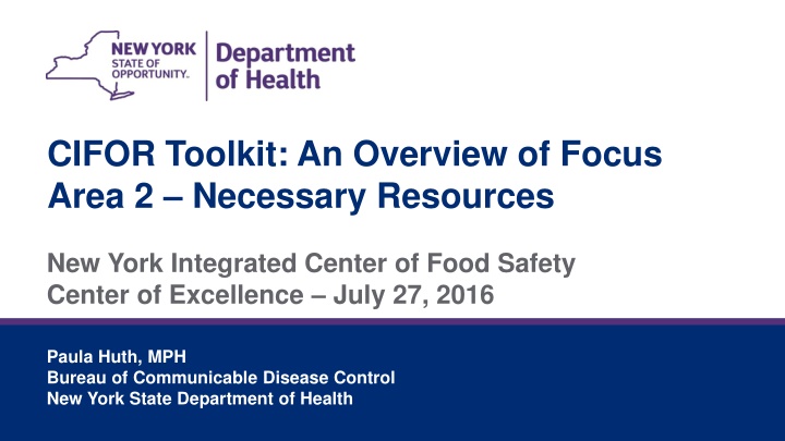 cifor toolkit an overview of focus area