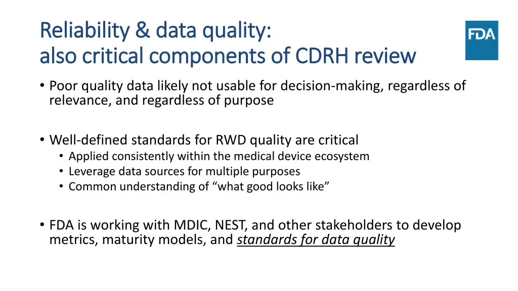 reliability data quality reliability data quality