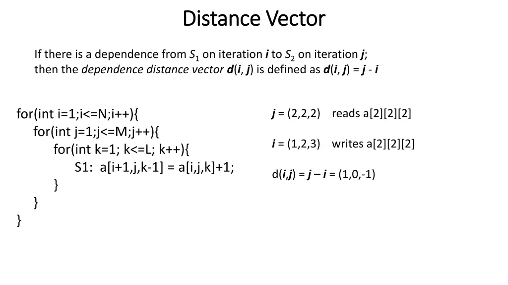 distance vector distance vector