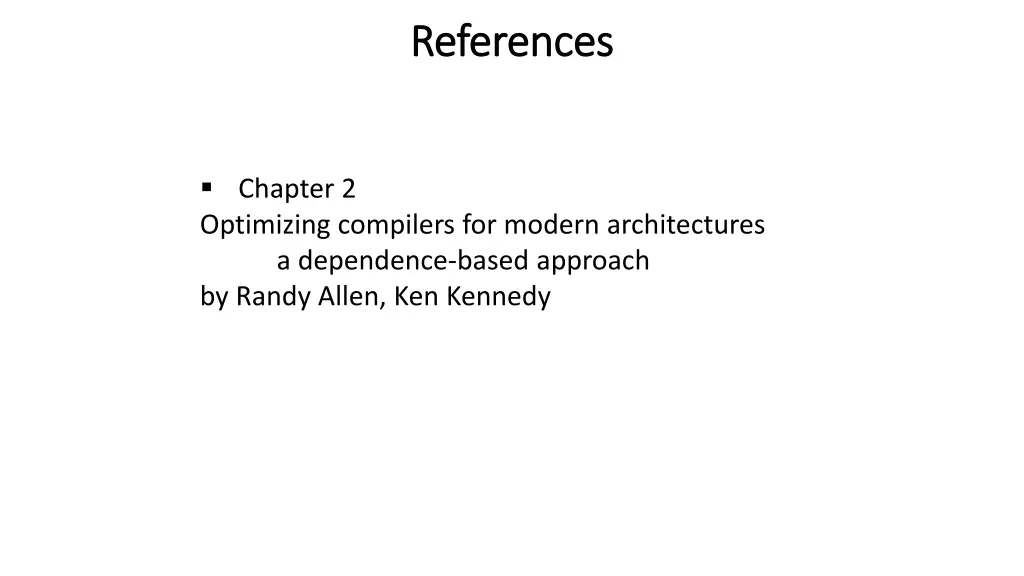 references references