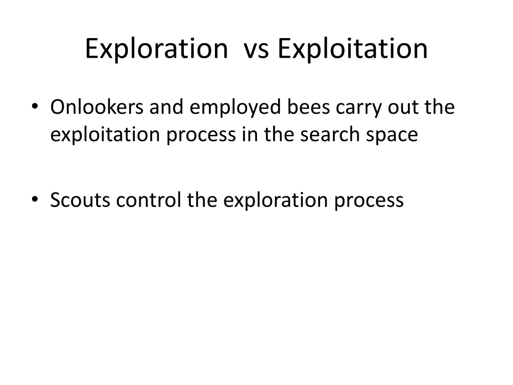 exploration vs exploitation