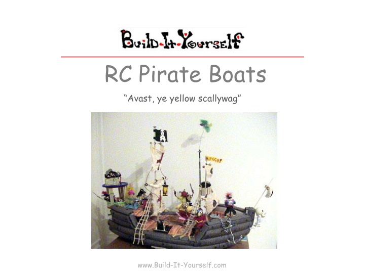 rc pirate boats avast ye yellow scallywag