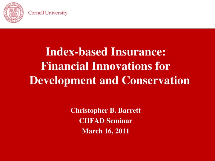 index based insurance financial innovations