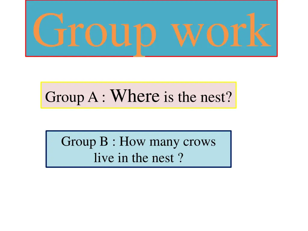 group work