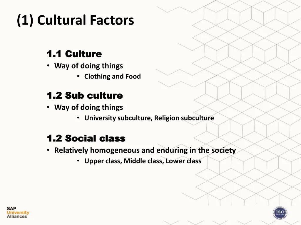 1 cultural factors