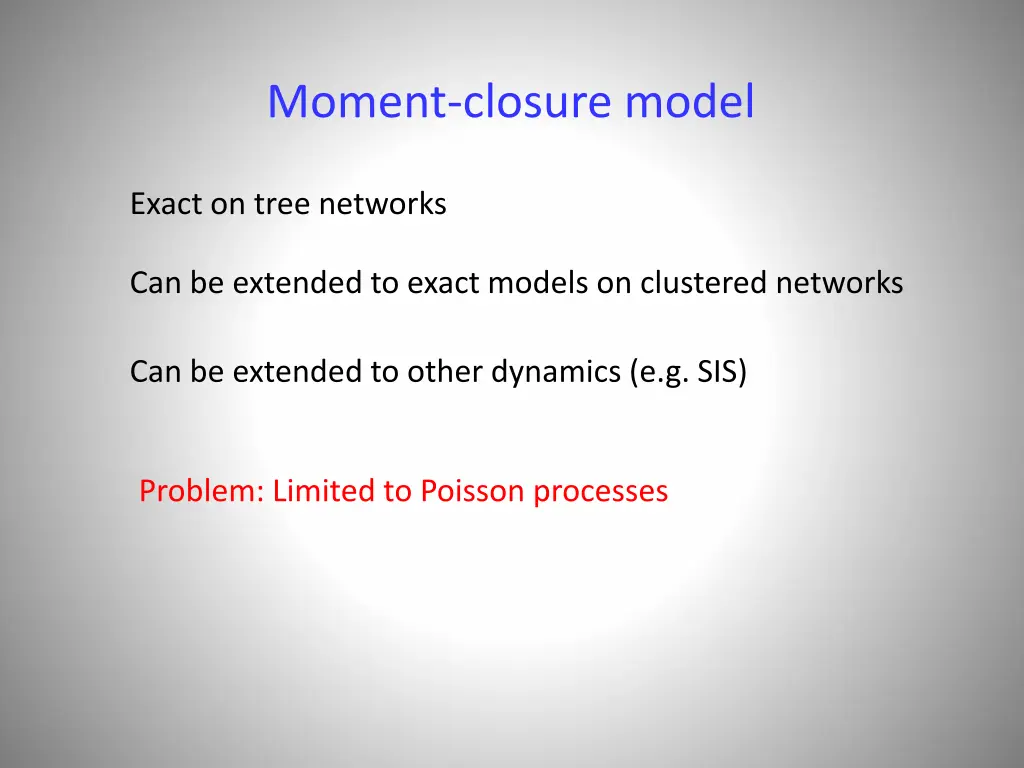 moment closure model