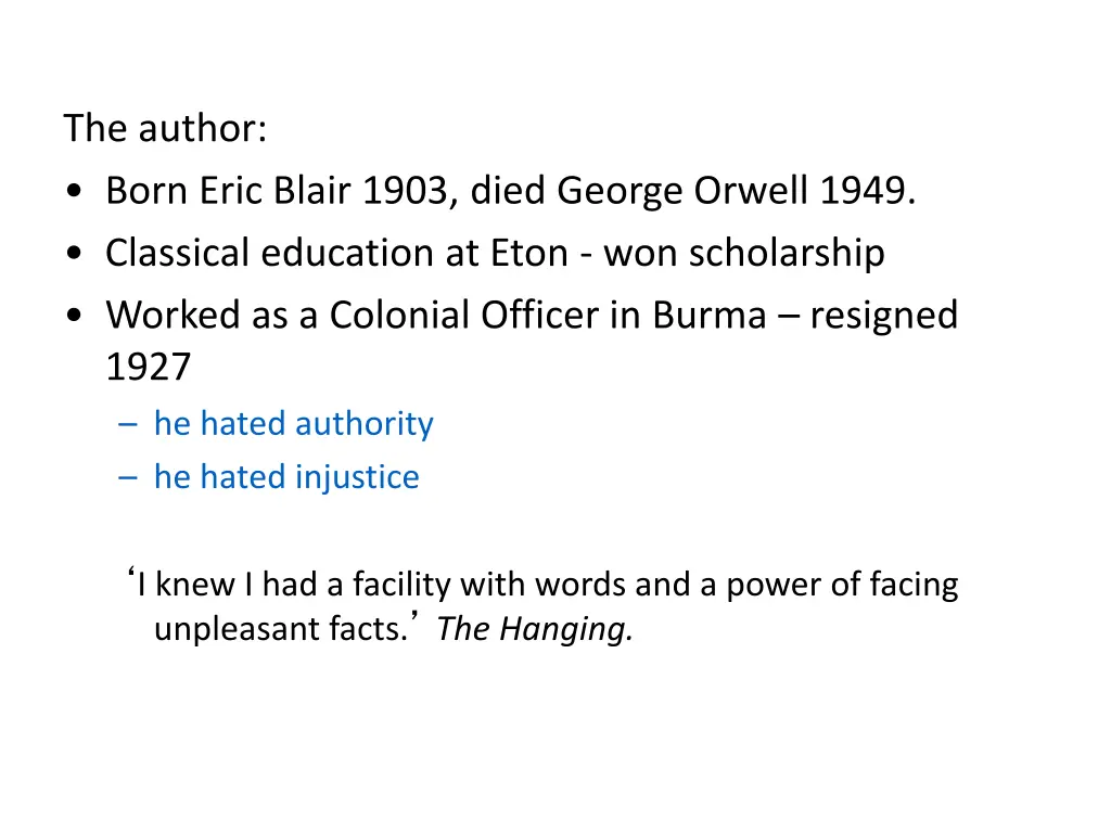 the author born eric blair 1903 died george