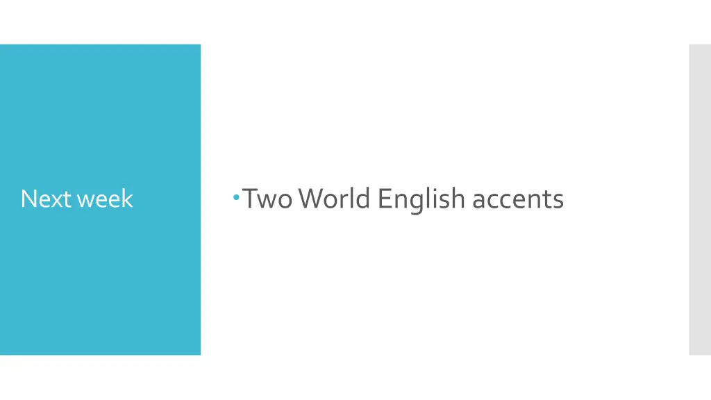 two world english accents