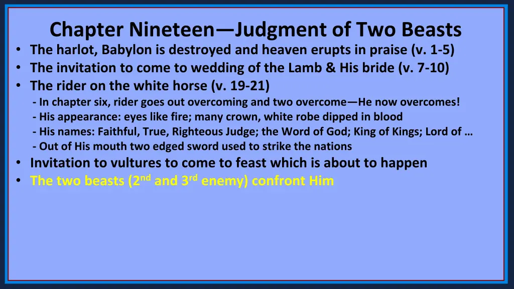 chapter nineteen judgment of two beasts 8