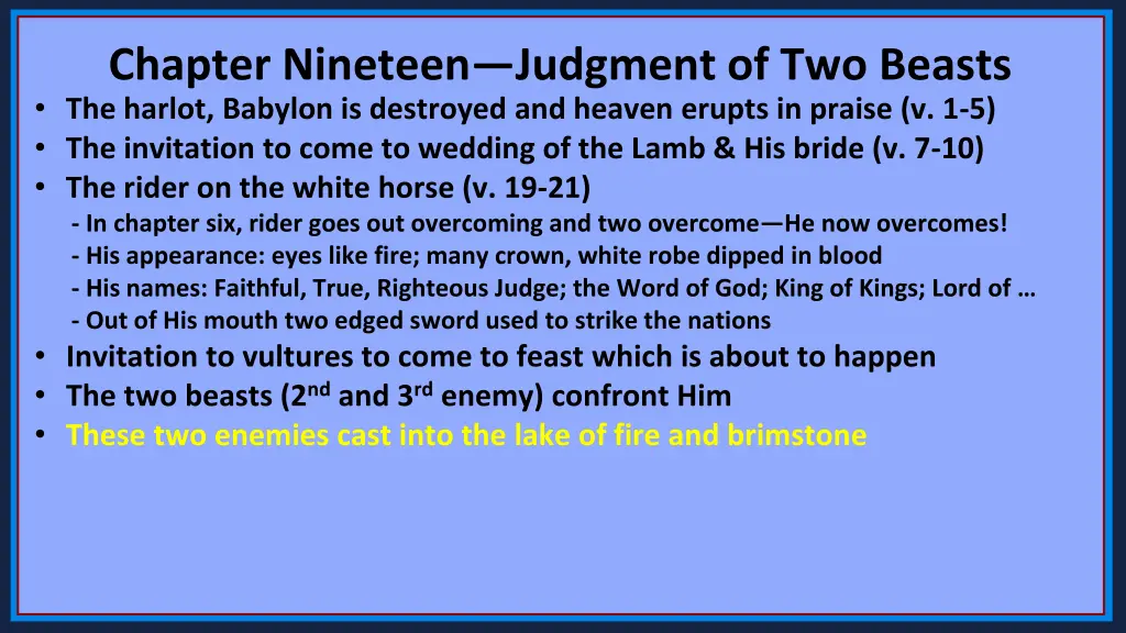 chapter nineteen judgment of two beasts 9