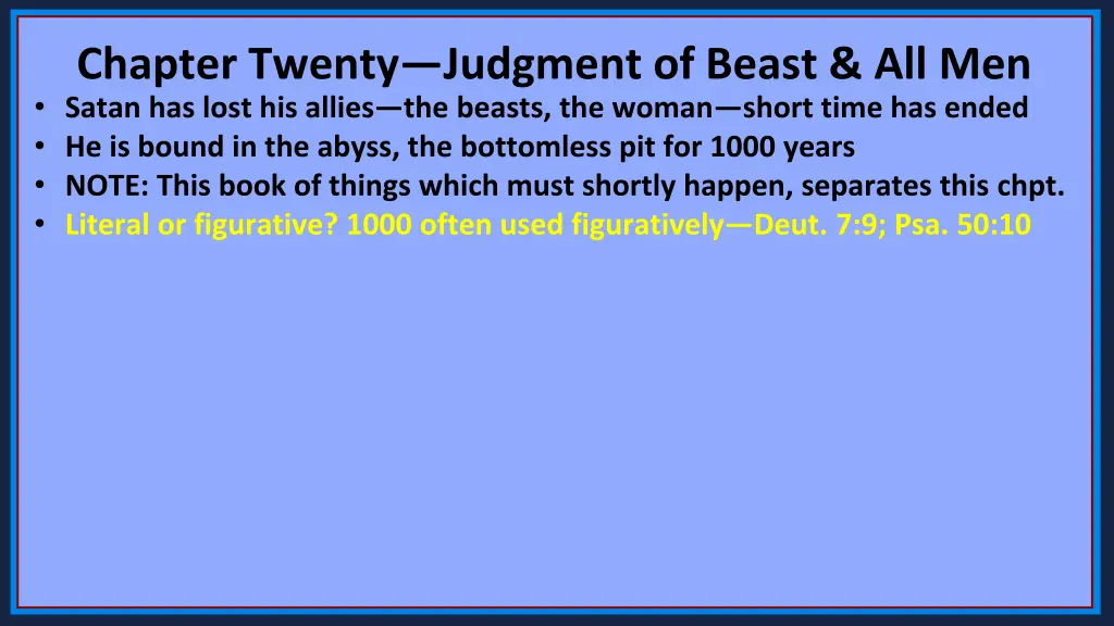 chapter twenty judgment of beast all men satan 3