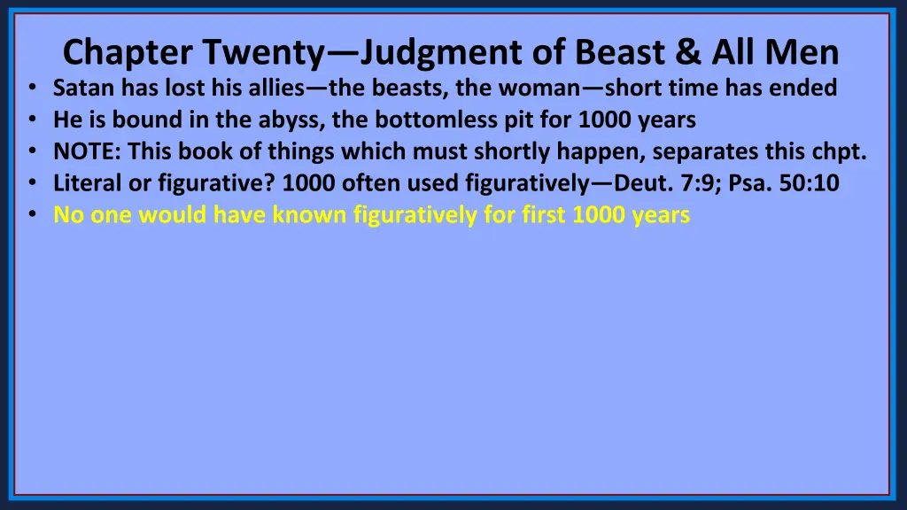 chapter twenty judgment of beast all men satan 4