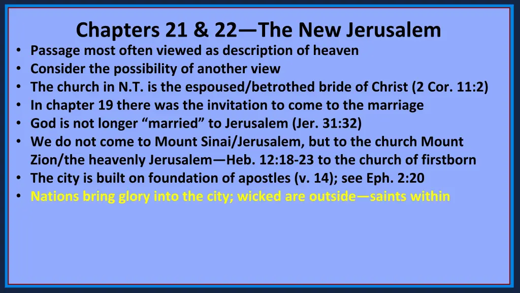 chapters 21 22 the new jerusalem passage most 6